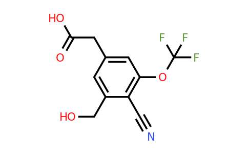 1807064-47-6 | 4-Cyano-3-hydroxymethyl-5-(trifluoromethoxy)phenylacetic acid