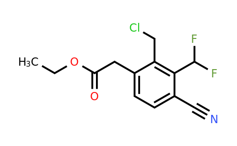 1807064-61-4 | Ethyl 2-chloromethyl-4-cyano-3-(difluoromethyl)phenylacetate