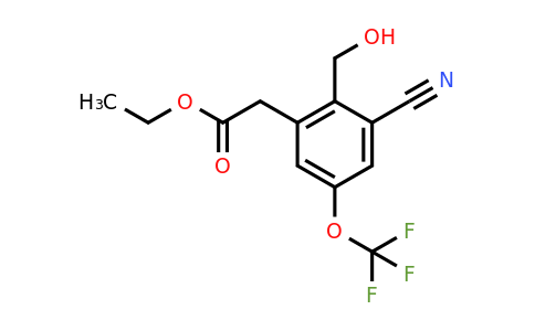 1807064-81-8 | Ethyl 3-cyano-2-hydroxymethyl-5-(trifluoromethoxy)phenylacetate