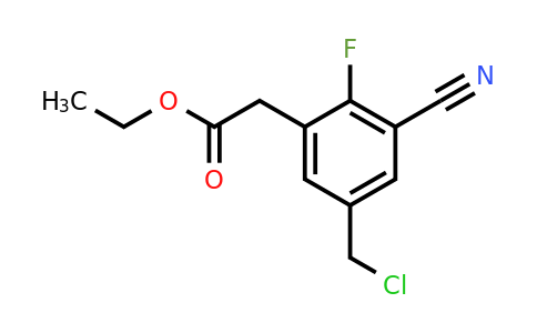 1807066-41-6 | Ethyl 5-chloromethyl-3-cyano-2-fluorophenylacetate
