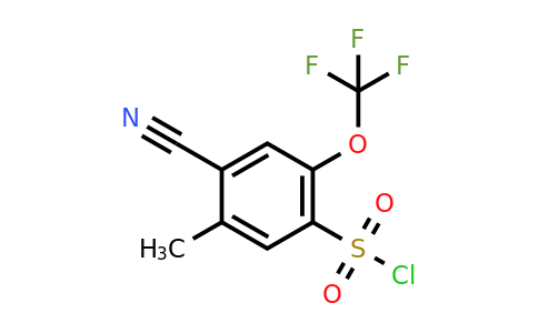 1807067-05-5 | 4-Cyano-5-methyl-2-(trifluoromethoxy)benzenesulfonyl chloride