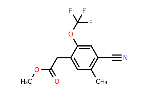 1807067-66-8 | Methyl 4-cyano-5-methyl-2-(trifluoromethoxy)phenylacetate