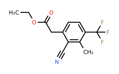 1807068-38-7 | Ethyl 2-cyano-3-methyl-4-(trifluoromethyl)phenylacetate