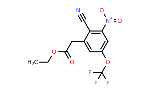 1807069-45-9 | Ethyl 2-cyano-3-nitro-5-(trifluoromethoxy)phenylacetate