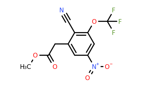 1807069-63-1 | Methyl 2-cyano-5-nitro-3-(trifluoromethoxy)phenylacetate