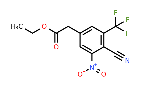 1807070-50-3 | Ethyl 4-cyano-3-nitro-5-(trifluoromethyl)phenylacetate