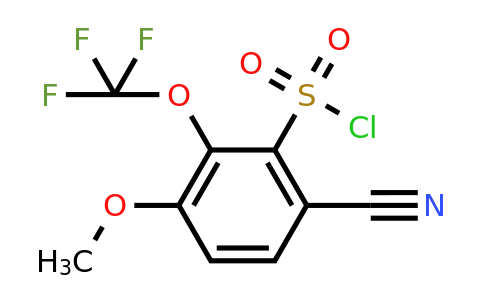 1807070-87-6 | 6-Cyano-3-methoxy-2-(trifluoromethoxy)benzenesulfonylchloride