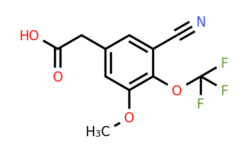 1807071-03-9 | 3-Cyano-5-methoxy-4-(trifluoromethoxy)phenylacetic acid
