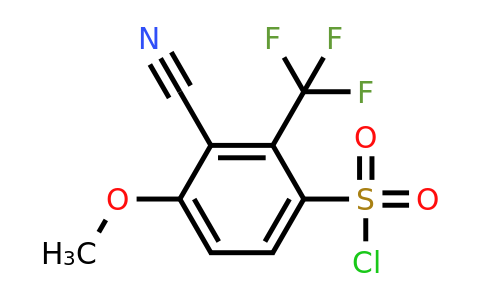 1807071-34-6 | 3-Cyano-4-methoxy-2-(trifluoromethyl)benzenesulfonylchloride