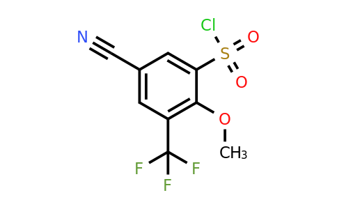 1807071-40-4 | 5-Cyano-2-methoxy-3-(trifluoromethyl)benzenesulfonylchloride