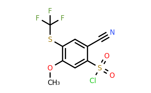 1807071-82-4 | 2-Cyano-5-methoxy-4-(trifluoromethylthio)benzenesulfonylchloride