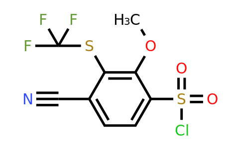 1807071-89-1 | 4-Cyano-2-methoxy-3-(trifluoromethylthio)benzenesulfonylchloride