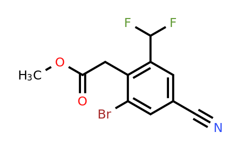 1807073-93-3 | Methyl 2-bromo-4-cyano-6-(difluoromethyl)phenylacetate