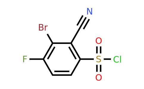 1807076-23-8 | 3-Bromo-2-cyano-4-fluorobenzenesulfonyl chloride