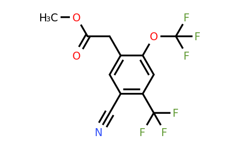 1807077-00-4 | Methyl 5-cyano-2-trifluoromethoxy-4-(trifluoromethyl)phenylacetate