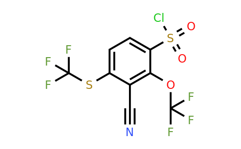 1807077-18-4 | 3-Cyano-2-trifluoromethoxy-4-(trifluoromethylthio)benzenesulfonylchloride