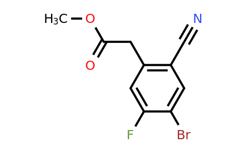 1807077-52-6 | Methyl 4-bromo-2-cyano-5-fluorophenylacetate