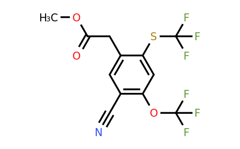 1807077-85-5 | Methyl 5-cyano-4-trifluoromethoxy-2-(trifluoromethylthio)phenylacetate