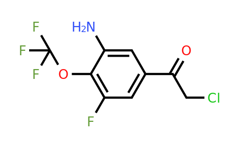 1807077-91-3 | 3'-Amino-5'-fluoro-4'-(trifluoromethoxy)phenacyl chloride