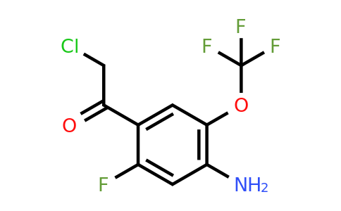 1807077-97-9 | 4'-Amino-2'-fluoro-5'-(trifluoromethoxy)phenacyl chloride