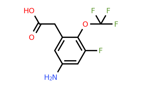 1807078-07-4 | 5-Amino-3-fluoro-2-(trifluoromethoxy)phenylacetic acid