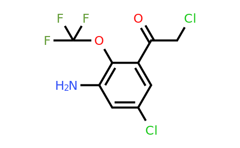 1807078-34-7 | 3'-Amino-5'-chloro-2'-(trifluoromethoxy)phenacyl chloride