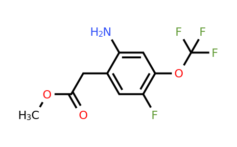 1807078-38-1 | Methyl 2-amino-5-fluoro-4-(trifluoromethoxy)phenylacetate