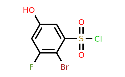 1807080-06-3 | 2-Bromo-3-fluoro-5-hydroxybenzenesulfonyl chloride