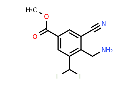 1807086-18-5 | Methyl 4-aminomethyl-3-cyano-5-(difluoromethyl)benzoate