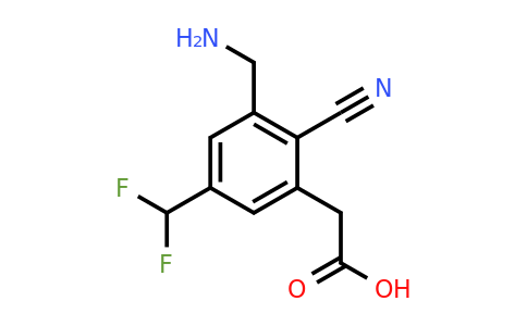 1807086-22-1 | 3-Aminomethyl-2-cyano-5-(difluoromethyl)phenylacetic acid