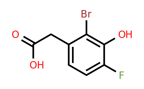 1807086-42-5 | 2-Bromo-4-fluoro-3-hydroxyphenylacetic acid