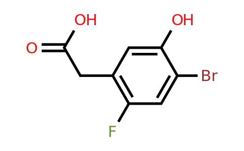1807086-49-2 | 4-Bromo-2-fluoro-5-hydroxyphenylacetic acid