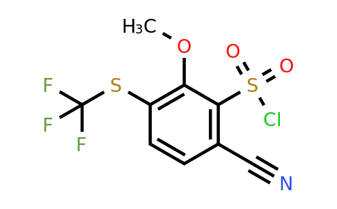 1807086-52-7 | 6-Cyano-2-methoxy-3-(trifluoromethylthio)benzenesulfonylchloride