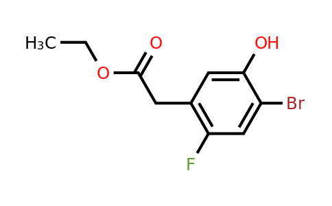 1807086-87-8 | Ethyl 4-bromo-2-fluoro-5-hydroxyphenylacetate