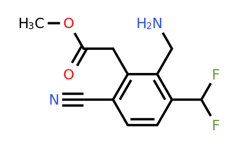 1807086-90-3 | Methyl 2-aminomethyl-6-cyano-3-(difluoromethyl)phenylacetate