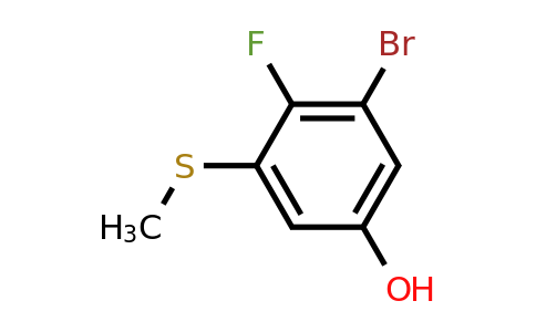 1807087-19-9 | 3-Bromo-2-fluoro-5-hydroxythioanisole