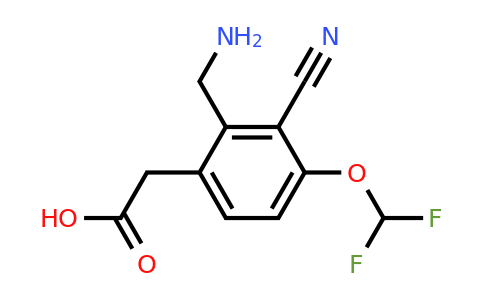 1807087-78-0 | 2-Aminomethyl-3-cyano-4-(difluoromethoxy)phenylacetic acid