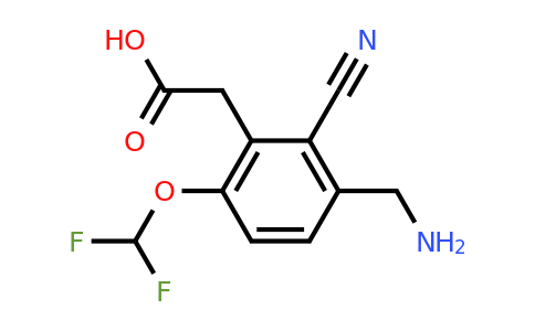 1807087-94-0 | 3-Aminomethyl-2-cyano-6-(difluoromethoxy)phenylacetic acid