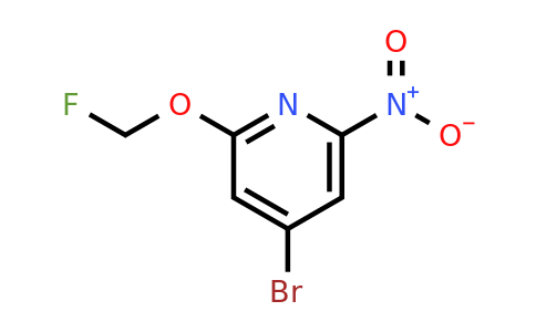 4-Bromo-2-fluoromethoxy-6-nitropyridine