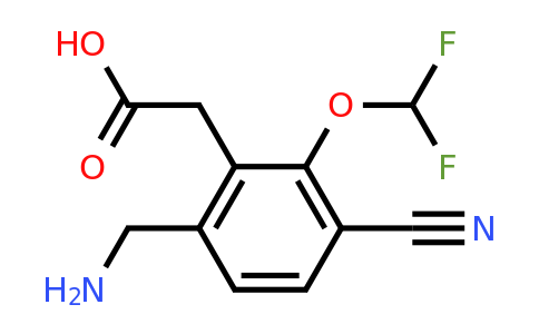 1807088-13-6 | 6-Aminomethyl-3-cyano-2-(difluoromethoxy)phenylacetic acid
