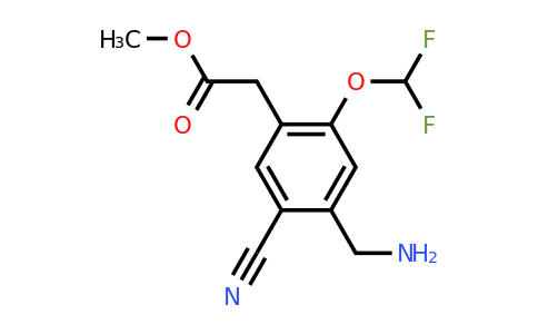 1807088-40-9 | Methyl 4-aminomethyl-5-cyano-2-(difluoromethoxy)phenylacetate