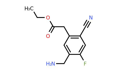 1807088-68-1 | Ethyl 5-aminomethyl-2-cyano-4-fluorophenylacetate