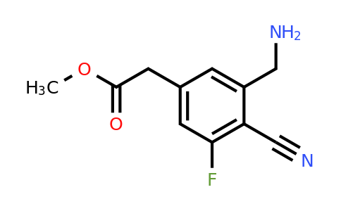 1807088-81-8 | Methyl 3-aminomethyl-4-cyano-5-fluorophenylacetate
