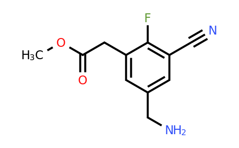 1807089-00-4 | Methyl 5-aminomethyl-3-cyano-2-fluorophenylacetate