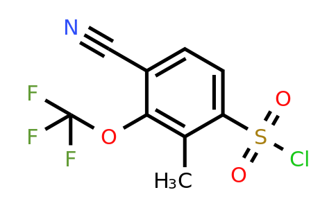 1807089-87-7 | 4-Cyano-2-methyl-3-(trifluoromethoxy)benzenesulfonyl chloride