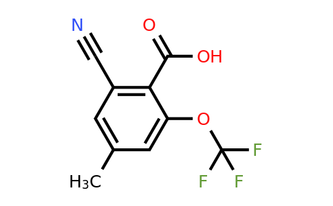 1807089-99-1 | 2-Cyano-4-methyl-6-(trifluoromethoxy)benzoic acid
