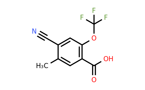 1807090-15-8 | 4-Cyano-5-methyl-2-(trifluoromethoxy)benzoic acid