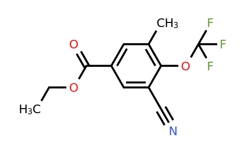 1807090-30-7 | Ethyl 3-cyano-5-methyl-4-(trifluoromethoxy)benzoate