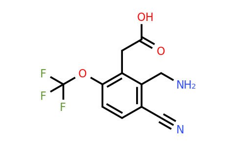 1807090-47-6 | 2-Aminomethyl-3-cyano-6-(trifluoromethoxy)phenylacetic acid