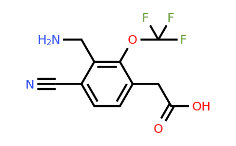 1807090-57-8 | 3-Aminomethyl-4-cyano-2-(trifluoromethoxy)phenylacetic acid